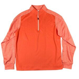 FootJoy Men's Orange Quarter-Zip Shirt